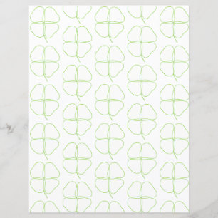 Kleeblatt-Umrisse Scrapbook-Papier