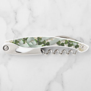 Kleeblatt- und Bänder Irenkorkenzieher Kellnermesser