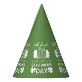 Kleeblatt und Bier Irish St Patrick's Day Partyhütchen (Links)