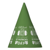 Kleeblatt und Bier Irish St Patrick's Day Partyhütchen (Rechts)