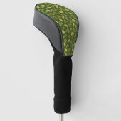 Kleeblatt- und Goldmünzmuster Golf Headcover (angewinkelt)
