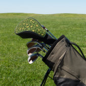 Kleeblatt- und Goldmünzmuster Golf Headcover (In SItu)