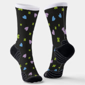 Kleeblatt- und Herz-Muster Socken (Gewinkelt)