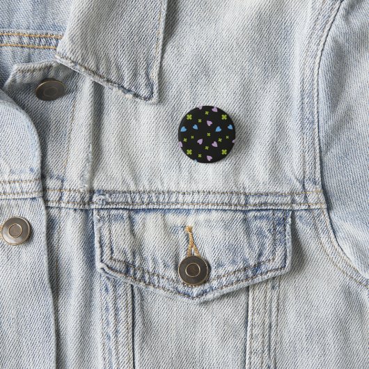 Kleeblatt- und Herzmuster Button (Beispiel)