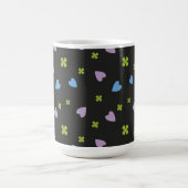 Kleeblatt- und Herzmuster Kaffeetasse (Mittel)