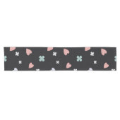 Kleeblatt- und Herzmuster Kurzer Tischläufer (Horizontal)