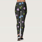 Kleeblatt- und Herzmuster Leggings (Rückseite)
