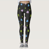 Kleeblatt- und Herzmuster Leggings (Vorderseite)