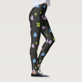 Kleeblatt- und Herzmuster Leggings (Rechts)