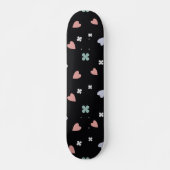 Kleeblatt- und Herzmuster Skateboard (Vorne)