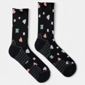 Kleeblatt- und Herzmuster Socken (Rechts)