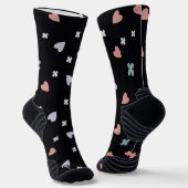 Kleeblatt- und Herzmuster Socken (Gewinkelt)