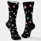 Kleeblatt- und Herzmuster Socken (Gewinkelt)
