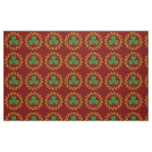 Kleeblatt und Knüpfarbeit in Rot Stoff (Fat Quarter (45,7 x 55,9 cm))