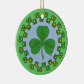 Kleeblatt und Knüpfarbeit Keramikornament (Rechts)