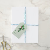 Kleeblatt und Leprechaun Geschenkanhänger (Mit Garn)