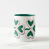 Kleeblatt und mehr zweifarbige tasse (Mittel)
