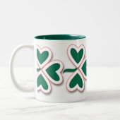 Kleeblatt und mehr zweifarbige tasse (Links)