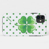 Kleeblatt und Polka Dots iPhone 5S Fall Case-Mate iPhone Hülle (Rückseite (Horizontal))