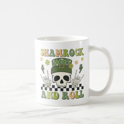 Kleeblatt und Roll - Skelettklemme Kaffeetasse (Rechts)