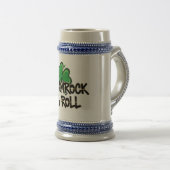Kleeblatt und Roll St. Patrick's Day Bierglas (VorderseiteRechts)