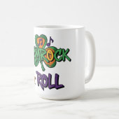 Kleeblatt und Roll St. Patrick's Day Kaffeetasse (VorderseiteRechts)