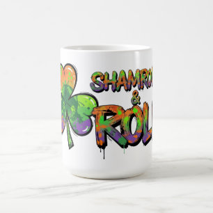 Kleeblatt und Roll St. Patrick's Day Kaffeetasse