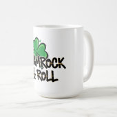 Kleeblatt und Roll St. Patrick's Day Kaffeetasse (VorderseiteRechts)
