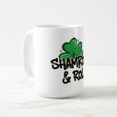 Kleeblatt und Roll St. Patrick's Day Kaffeetasse (Vorderseite Links)