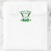 Kleeblatt und Roll St Patrick's Day Quadratischer Aufkleber (Tasche)