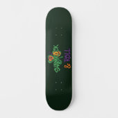 Kleeblatt und Roll St. Patrick's Day Skateboard (Vorderseite)