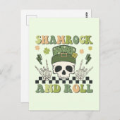 Kleeblatt und Rolle Postkarte (Vorne/Hinten)