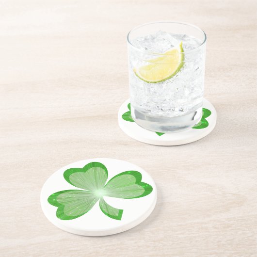 Kleeblatt Untersetzer natürlich (Seite)