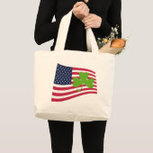 Kleeblatt-USA Jumbo Stoffbeutel (Vorderseite (Produkt))