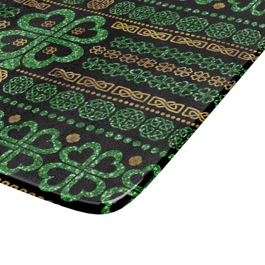 Kleeblatt Vierblättriger Kleeblatt Schneidebrett (Ecke)