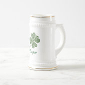 Kleeblatt Vierblättriges Kleeblatt Bierglas (VorderseiteRechts)