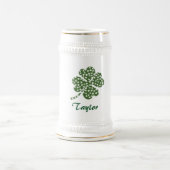 Kleeblatt Vierblättriges Kleeblatt Bierglas (Mittel)