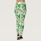 Kleeblatt Vierblättriges Kleeblatt St. Patrick's D Leggings (Rückseite)