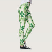 Kleeblatt Vierblättriges Kleeblatt St. Patrick's D Leggings (Rechts)