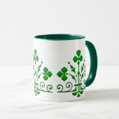 Kleeblatt Vintag Icon Art Tasse (VorderseiteRechts)