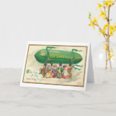 Kleeblatt Vintag St. Patrick's Day Karte (Gelbe Blume)