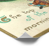 Kleeblatt Vintag St. Patrick's Day Poster (Ecke)