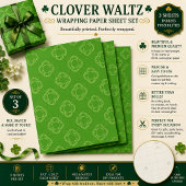 Kleeblatt-Walzer Geschenkpapier Set