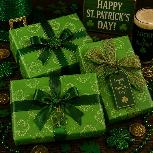 Kleeblatt-Walzer Geschenkpapier Set