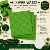 Kleeblatt-Walzer Geschenkpapier Set