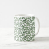 Kleeblatt Wasserfarbe am St. Patrick's Day Kaffeetasse (VorderseiteRechts)