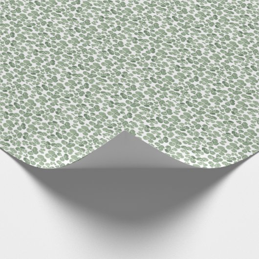 Kleeblatt Wasserfarbe St. Patrick's Clover Gemuste Geschenkpapier (Ecke)