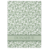 Kleeblatt Wasserfarbe St. Patrick's Clover Gemuste Klemmbrett (Rückseite)