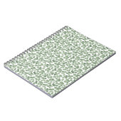 Kleeblatt Wasserfarbe St. Patrick's Clover Gemuste Notizblock (Linke Seite)