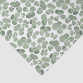 Kleeblatt Wasserfarbe St. Patrick's Clover Gemuste Seidenpapier (Detail)